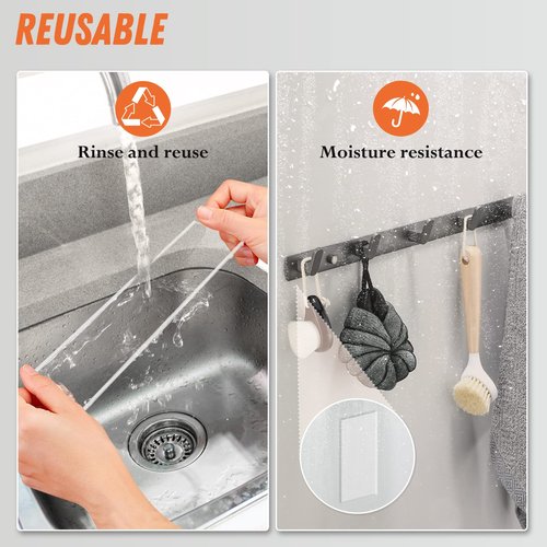 Extra Large Double Sided Tape Heavy Duty Removable 1.18 Inch x 160 Inch, Clear & Tough Nano Tape, Multipurpose Mounting Tape Picture Hanging Strips Adhesive for Poster Carpet