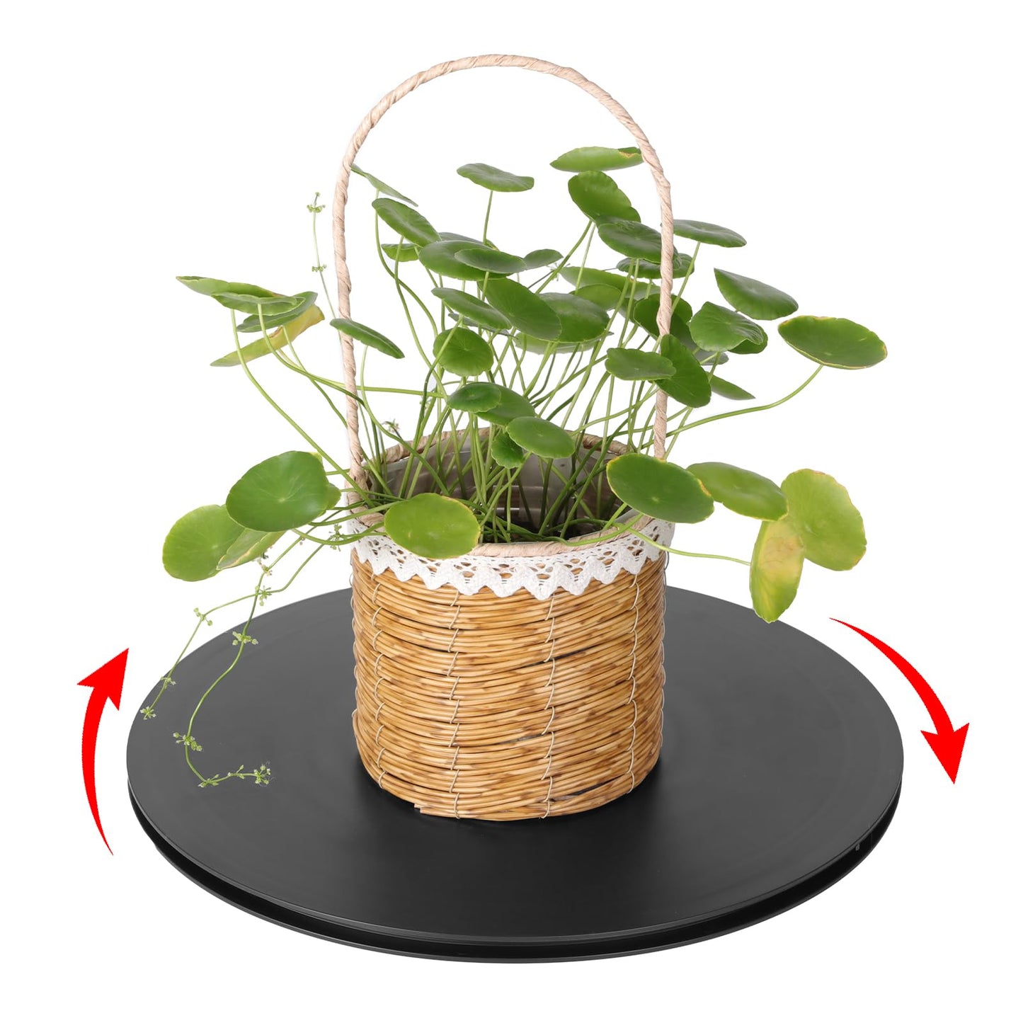 ZZRANYE 14 Inch Heavy Duty Rotating Swivel Stand - 360 Degree Rotating Lazy Susan Base with Steel Ball Bearings for Model Base/Rotating Plants/Crafts Stand Monitor/TV/Monitors/Potted Plants