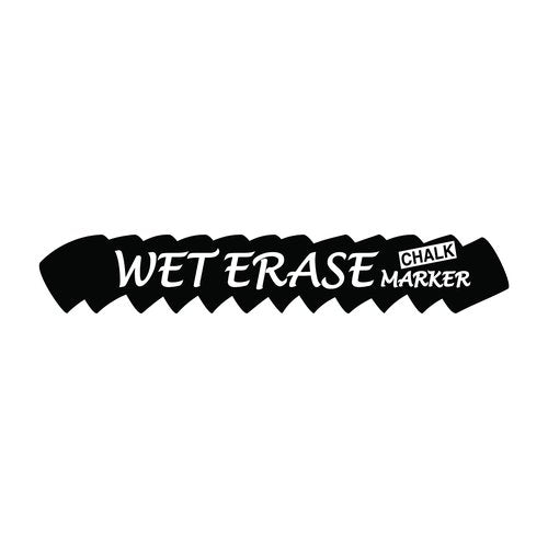 Pentel Arts Wet Erase Chalk Marker, Jumbo Tip, Black Ink, Box of 12 (SMW56-A)