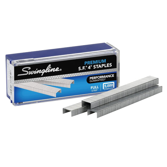 Swingline S.F. 4 Premium Staples - 1/4" Length, 210 Staples/Strip, 5000 Staples/Box