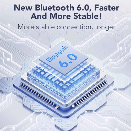 NE20 AI Real Time Translation Earbuds Wireless Bluetooth 6.0 AI Headphones LCD Touch Screen Support 148 Languages Translation Real Time Translator Earbuds Support Playing Music Phone Calls