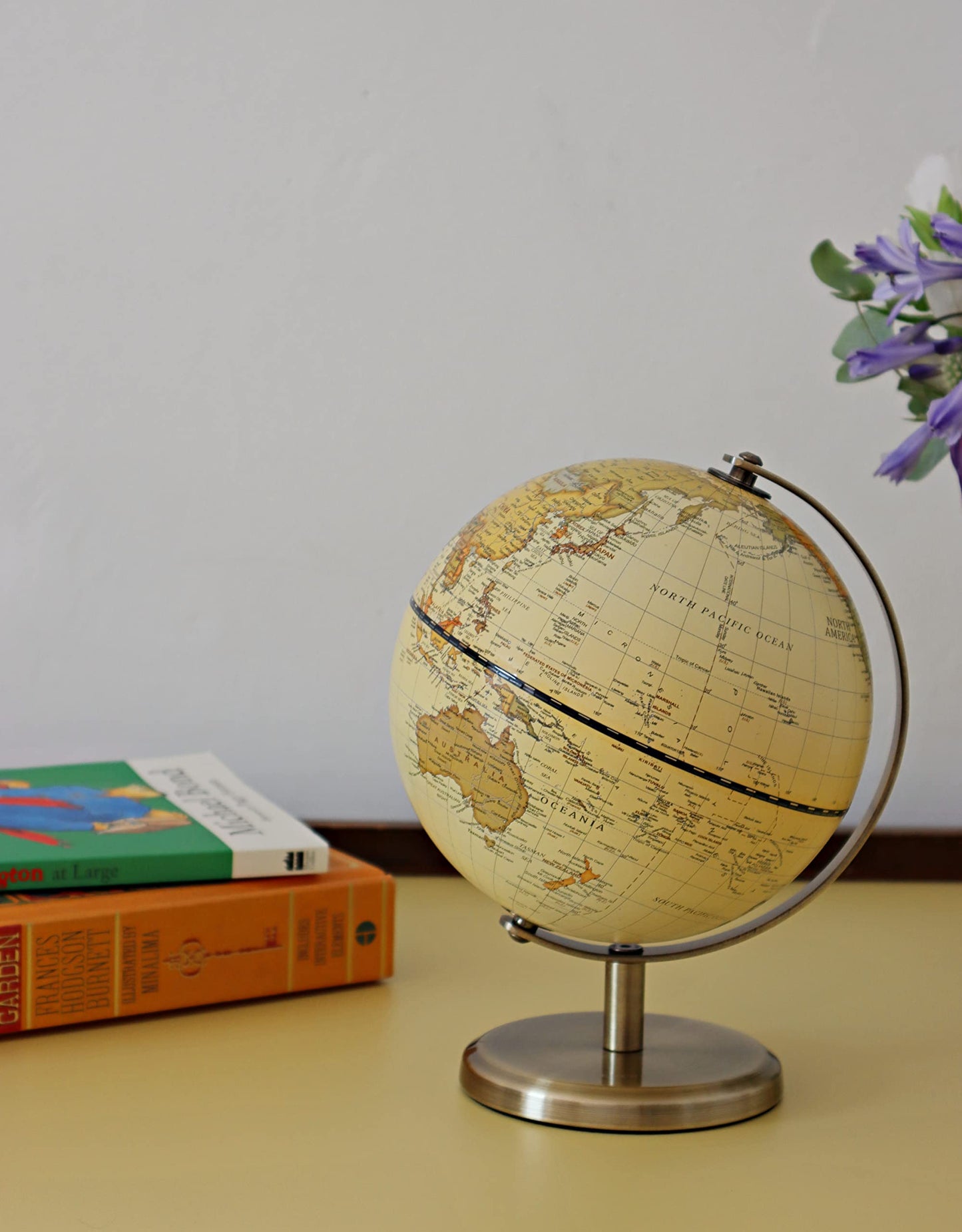 Topglobe Antique Globe Dia 5.5-inch / 14cm- Educational/Geographic - English Map