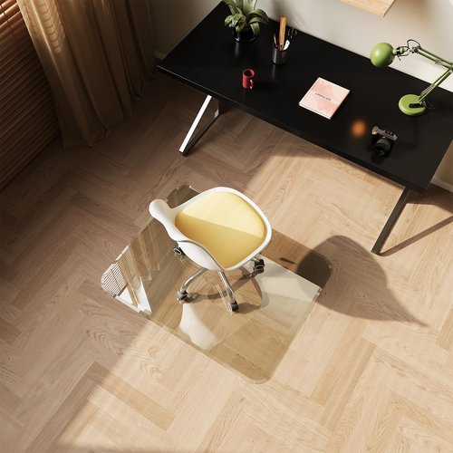 Lakenyon 36" x 46" Glass Chair Mat, Chair Mat for Carpet, Tempered Glass Floor Mat for Home/Office/Carpet, Desk Chair mat