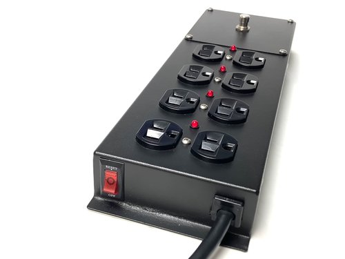 Rockn Stompn RS-4 8-Outlet 15 Amp Power Strip with Surge Protection and Conditioning for Musical Instruments