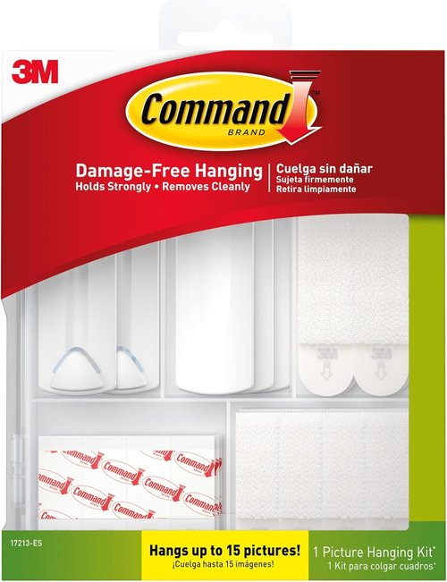 Command Picture Hanging Kit - Hang Up to 15 Pictures | Damage-Free Strips & Hangers for Home Decor