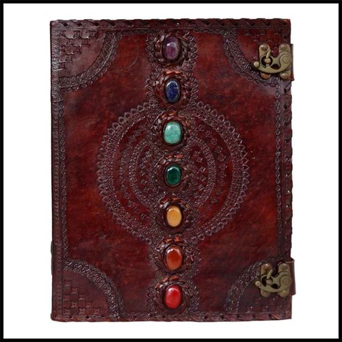 TUZECH Leather Journal & Handmade Paper Diary Notebook Journal for Personal Use or Gift,Office Supplies, Book of Shadows,Daily Notepad for Men & Women With Leather Bound Size (10 x 13 inches, Brown)