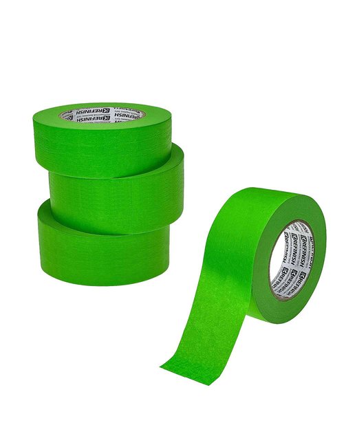 KREFINISH Painters Tape for Car - Green No Residue Automotive Masking Tape - Heat Resistant for Paint Booth, 1.88 Inches x 60 Yards, 4 Rolls