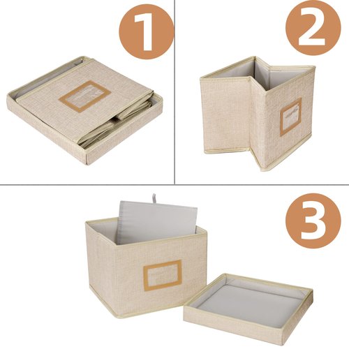 Lukeline Greeting Card Organizer and Storage Box with 15 Adjustable Dividers, Stores 140+ Cards, Suitable for Storing Greeting Cards, Envelopes, Stickers, Photos, Notecards and More