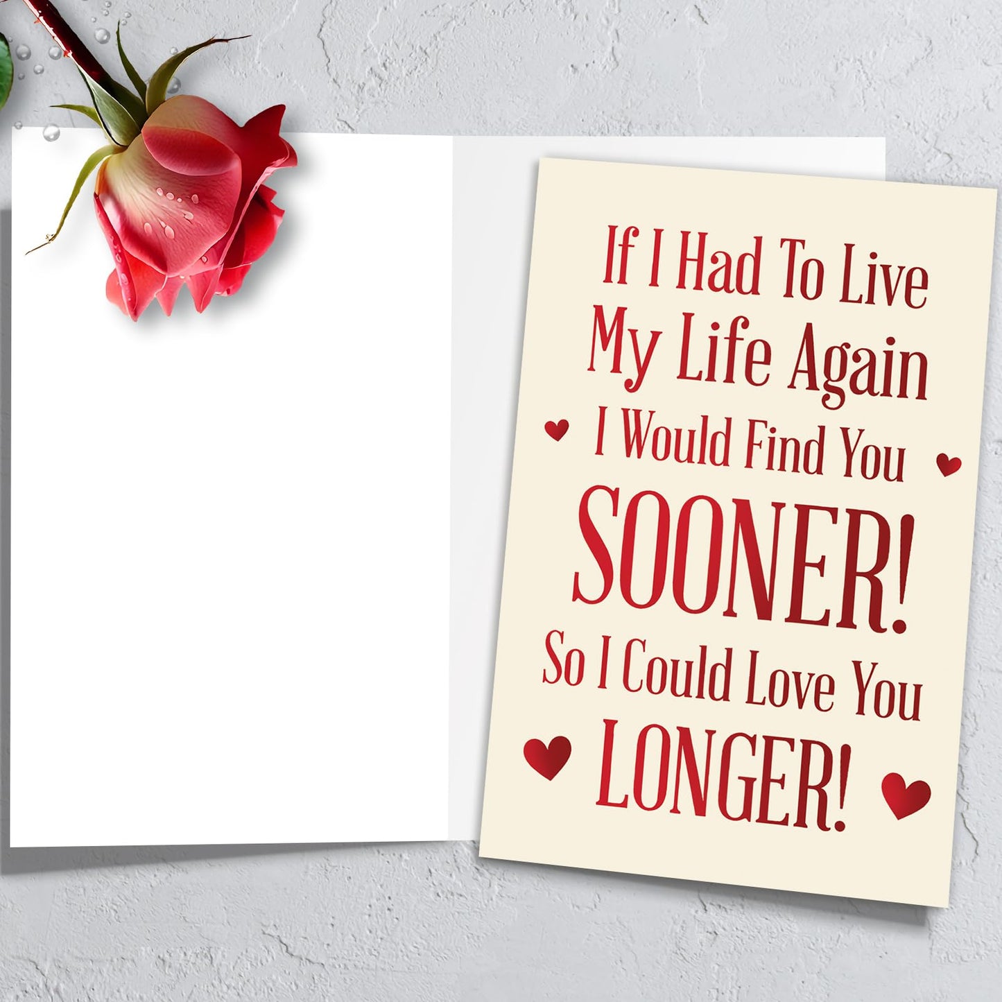 HEJOYN Anniversary Cards Gifts for Wife, Husband or Couple, Happy Wedding Anniversary Card Gifts for Him Her, Wedding Card for Boyfriend, Girlfriend, Men, Women, Valentine Day Cards