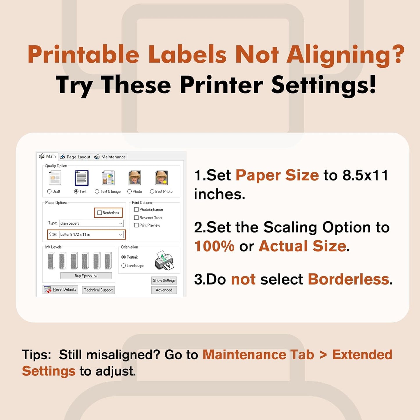 A-SUB Round Label Stickers - 2 Inch Waterproof Glossy White for Inkjet/Laser Printers | 300 Customizable Circle Stickers