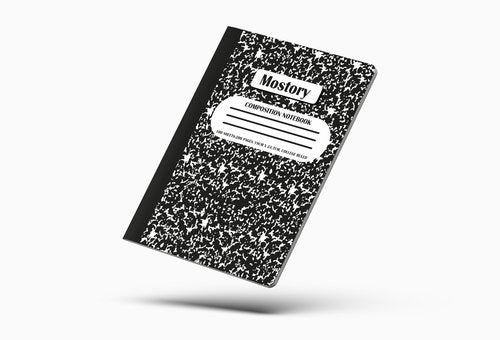 MOSTORY Pack 50 Bulk Composition Notebook - College Ruled 200 Pages (100 Sheets), Size 7.5" x 9.75", Bulk School Supplies, Office, Bulk Notebooks for School, Writing Journal Notebook with Lined Paper