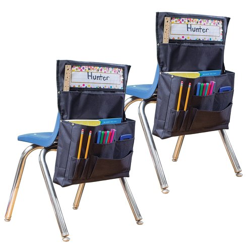 Teacher Created Resources® Black Chair Pocket, Pack of 2