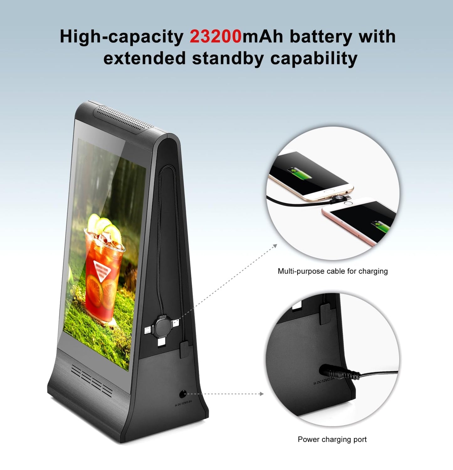 WeADS 868PX Dual-Sided 8" Interactive Digital Signage