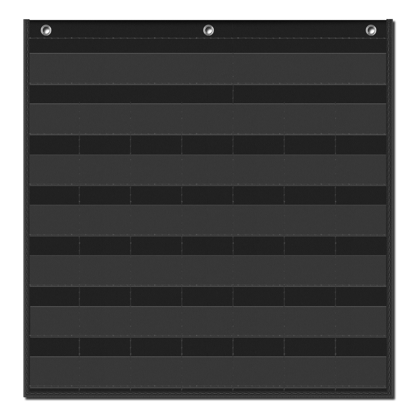 EAMAY Classroom Monthly Calendar Pocket Chart for 2.75 * 2.75 Cards,Homeschool Supplies and Classroom Must Haves! Only Chart(Black)