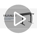 HUANUO White 60" Adjustable Electric Standing Desk with 4 Memory Settings