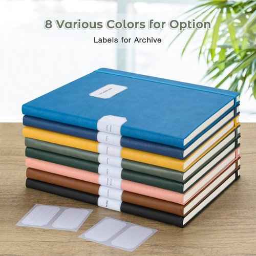 3 Pack College Ruled Notebook, A4 Hardcover Leather Notebook for Work, Lined Notebook Journal for Women, Men, 192 Thick Paper, 8.5" x 11", Large Notebook, Professional Business Notebook, Multicolor