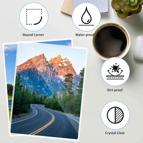 Thermal Laminating Sheets, 9” x 11.5” Laminating Sheets, 3 Mil Thickness Clear Laminating Pouches, Compatible Thermal Laminators, 500 Packs.