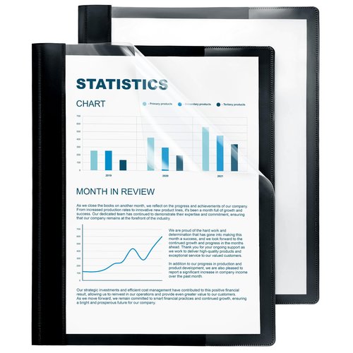 Report Covers - (Set of 30), 8.5 x 11" Letter Size, Clear Front Folders - Ideal for Presentations, Resumes & Keeping Your Documents Neat and Professional