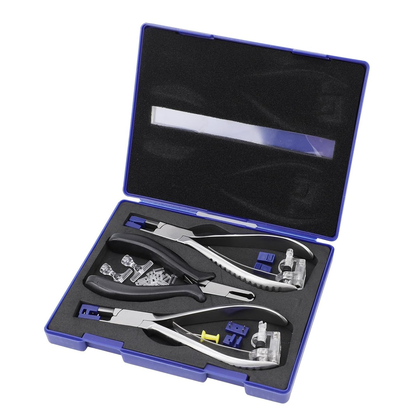 ZJchao Eyeglass Repair Kit - Complete Rimless Glasses Repair Tools with Pliers & Accessories