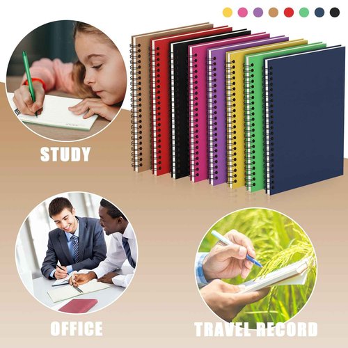 Honoson 32 Pcs A5 Spiral Notebooks Bulk Small 6x8 Inch Lined Spiral Notebook Pastel College Ruled Journal 100 Pages, 50 Sheets for Back to School Work Notetaking for Women Men Student (Multicolor)