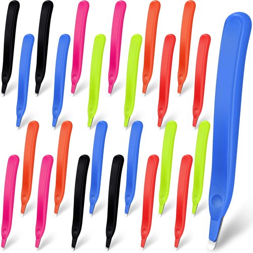24 Pcs Magnetic Staple Remover Bulk Staple Remover Puller Removing Pen Operation Christmas Tool Gifts Rubberized Office School Gift(Candy Color)