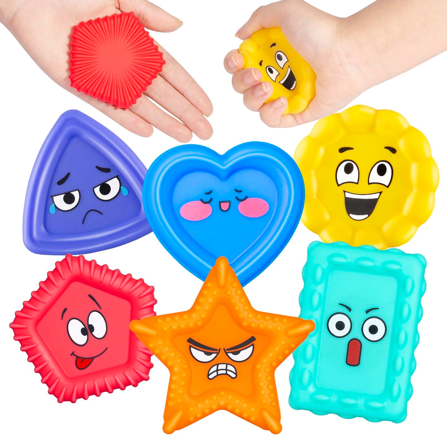 APLIST Emotion Sensory Toys for Toddlers Kids, Social Emotional Learning for Nonverbal Autism Special Needs, Play Therapy Feelings Toys, Preschool Calm Down Corner Quiet Tactile Fidget