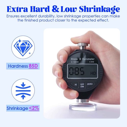 Bsrezn 2000g UV Resin Hard, High Hardness & Crystal Clear Premixed Resina UV for Jewelry Making (1000g x 2)