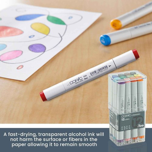 Copic Original Markers 12pc Set-Basic