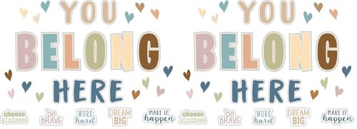 Teacher Created Resources Everyone is Welcome You Belong Here Bulletin Board (TCR7168) Large (Pack of 2)
