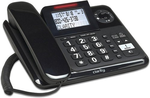 Clarity E814CC Amplified Corded/Cordless Phone Combo with Answering Machine | Dual-SIM, Dual Keypad
