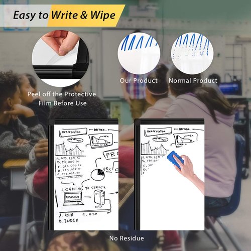Magnetic Whiteboard Easel by Easel - Portable Dry Erase Flipchart Stand 36 x 24 | Height Adjustable for Office & Classroom