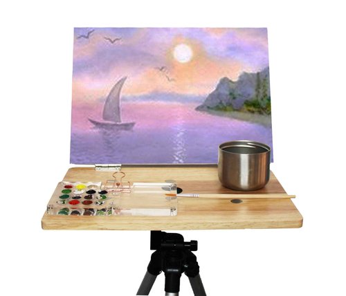 Magnetic Sketch Easel Plein air Easel Plein air watercolorist (Easel and Paint)