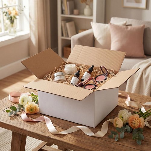 RLAVBL Shipping Boxes - 8x6x4 White Corrugated Cardboard - Set of 40 for Packing & Mailing