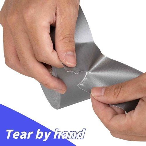 Oleitodh 16 Pack Silver Heavy Duty Duct Tape Bulk 2 inch x 30 Yards, Waterproof, Strong No Residue All-Weather Duct Tape, Tear by Hand,Multi-Use for Indoor