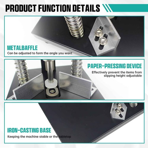 CNCTOPBAOS Corner Rounder Cutter Machine,R6mm R10mm Metal Dies Manual Corner Rounder Punch,30mm Thickness Heavy Duty Paper Card Arc Cutting Fillet for ABS Plastic,Aluminum Sheet,Office,Business,PVC