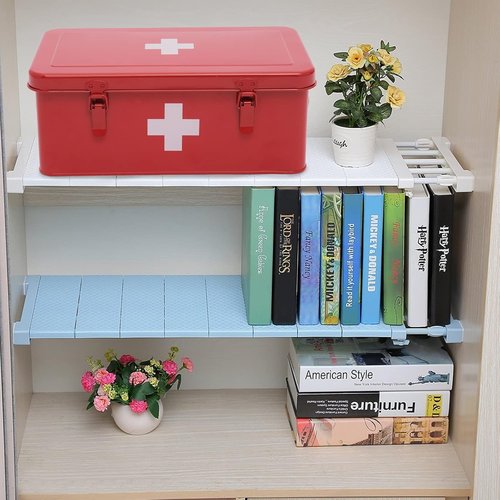 First Aid Medicine Box - Metal Storage Tin with Safety Lock for Home Emergency Kit - Red