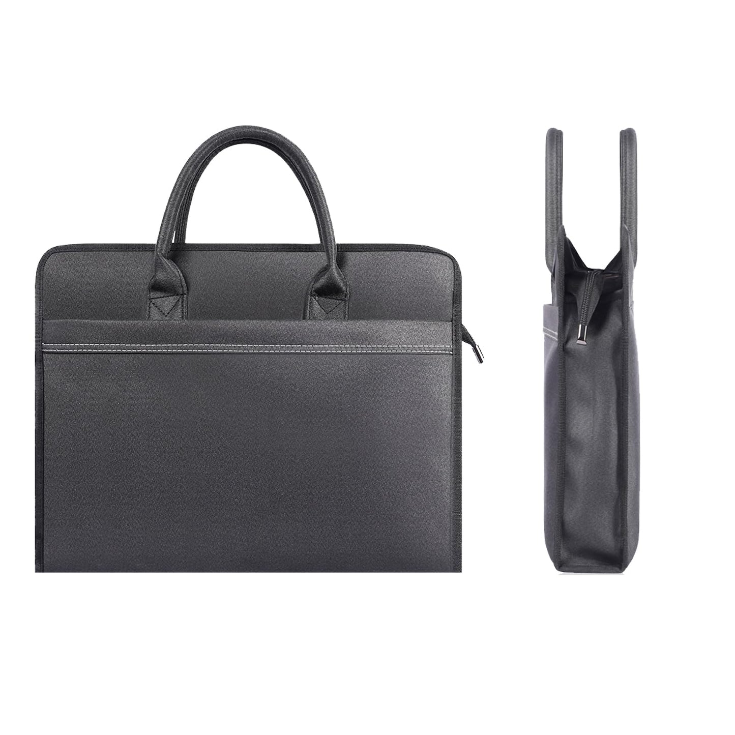 yufocusqc Oxford Document Bag with Handle and Meeting Office Organizer Handbag Briefcase for Carrying Paper Files 1 Pack Black