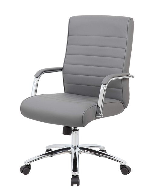Boss Office Products Modern Executive Conference Chair, Grey