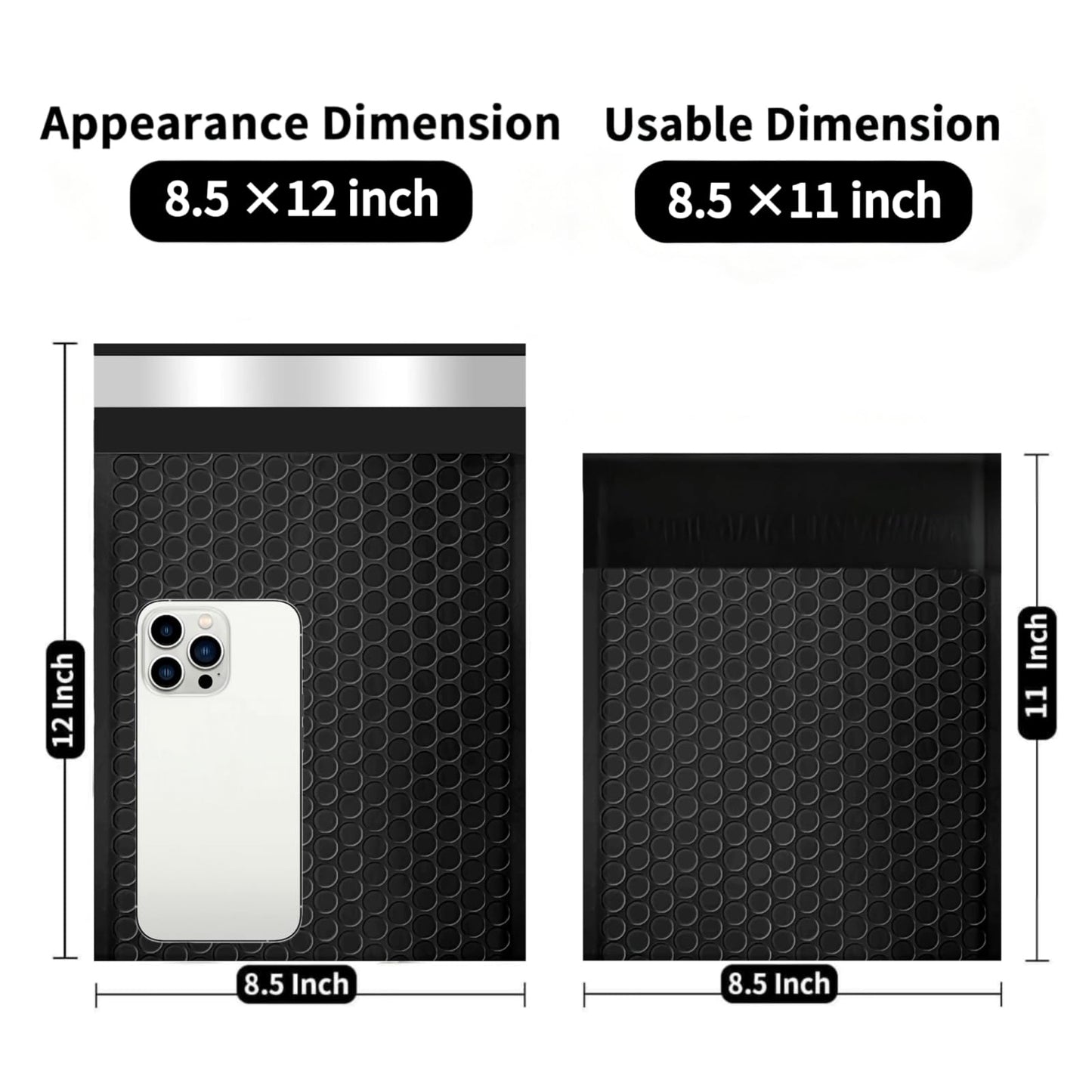 Cltowany 8.5×11 Bubble Mailers 50 Pack Waterproof Bubble Envelopes Self Seal Adhesive Shipping Bags for Small Business Shipping Books Clothes
