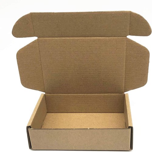 Small Cardboard Shipping Box Mailers 6x4x1.6 Inch Corrugated Packaging Storage Boxes 100 Pack (Inside Size: 5.3 x 3.8 x 1.5")