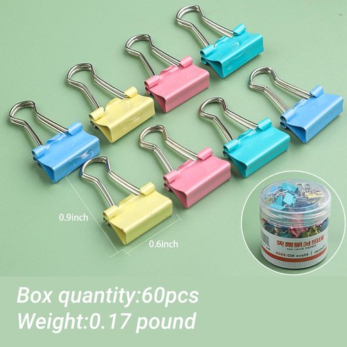Loose-Leaf/Spring Binder - Durable Plastic, Holds 200 Sheets for Office/Home Organization-color60pcs（15mm）