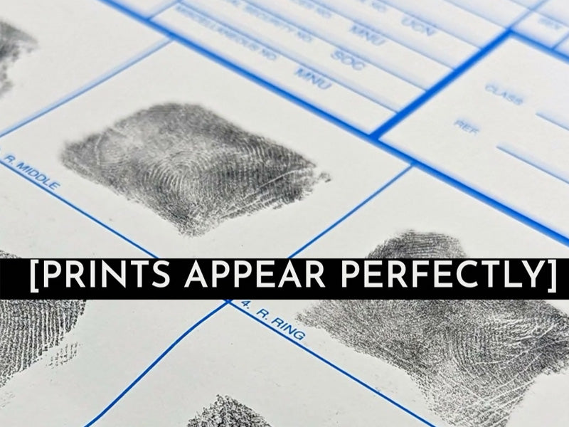 Crime Scene FD-258 Fingerprint Cards, 50-Pack (Version 10/31/2023) for Applicants