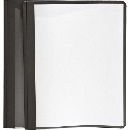 Oxford Clear Front Report Covers, Dark Blue, Letter Size, 25 per Box (55838EE) & Clear Front Report Covers, Black, Letter Size, 25 per Box (55806EE)