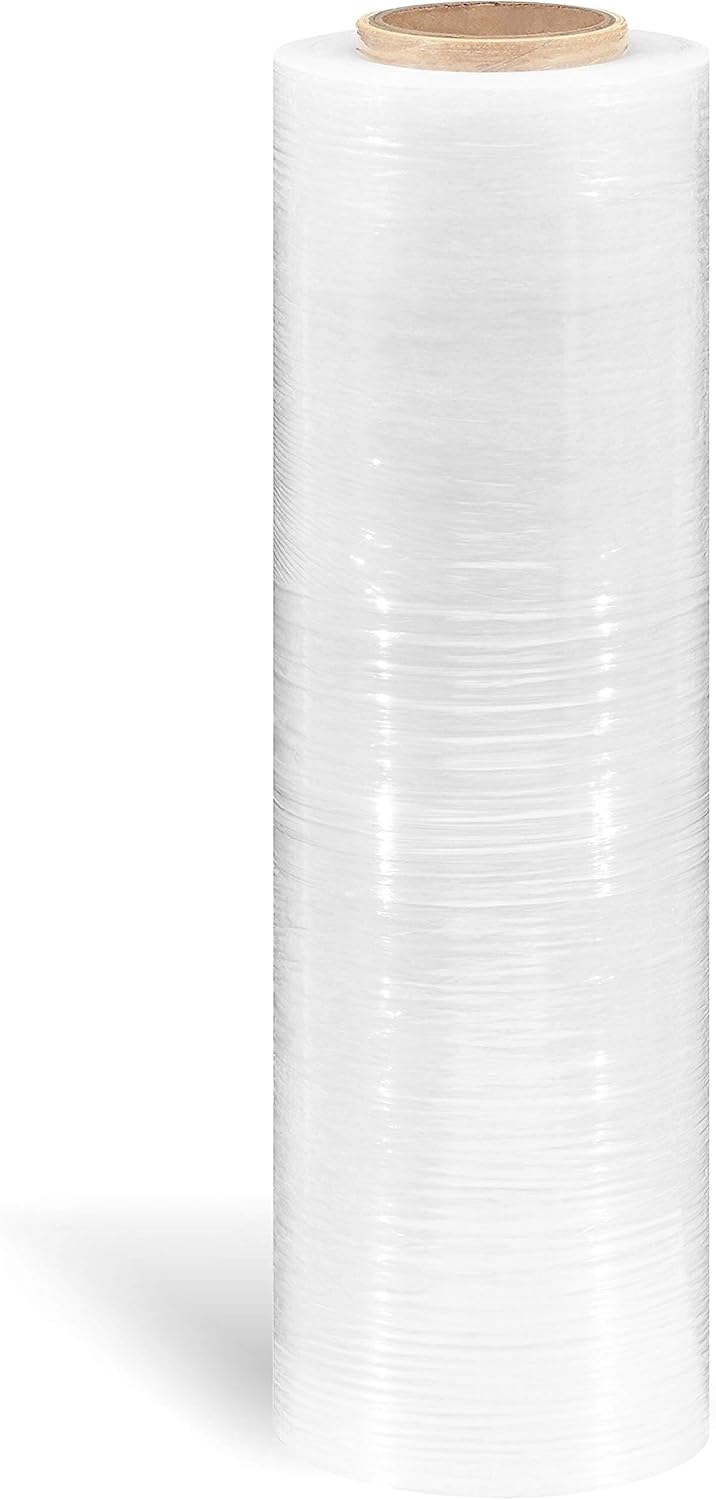 Staples Stretch Wrap - 80 Gauge Clear Pallet Stretch Film for Secure Wrapping | 18” x 1500’ | 4 Rolls