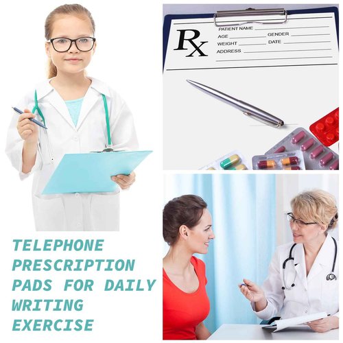 Watersay 20 Pack 5.5x8.5 Inch Prescription Pad for Doctor Pharmacist Rx Notepad 100 Sheets Doctor Prescription Paper Per Pad Pharmacist Memos for Office Working Gift