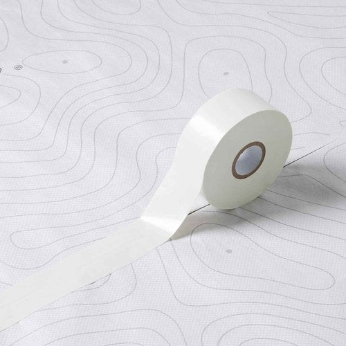Sheeldify 1.97" x 164‘ Seam Tape - Duct Tape Edge Tape Heavy Duty Multi-Purpose, Hand-Tearable, No Residue, White, 6 Roll