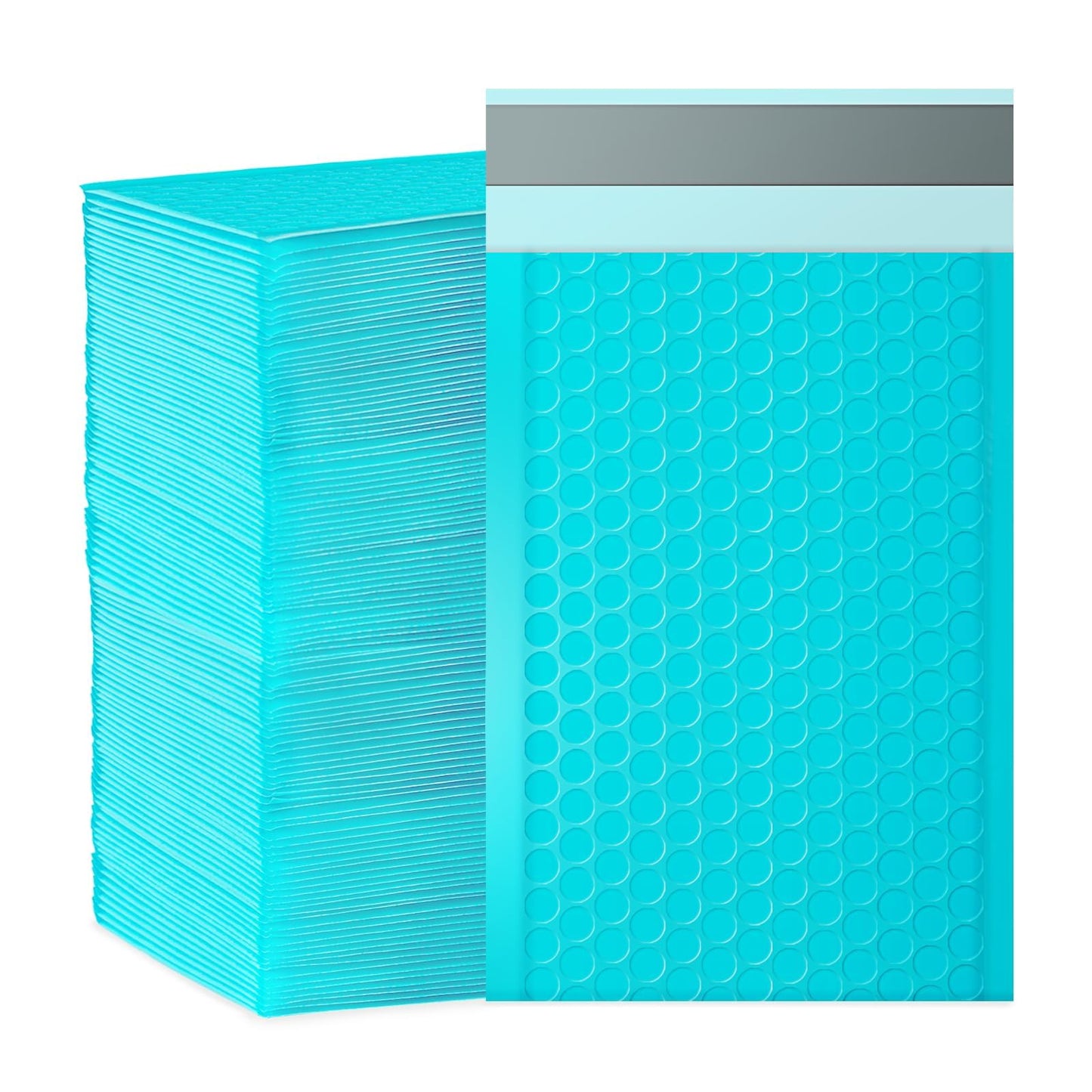 packbabol Bubble Mailers, 4x7 Inch Padded Bubble Mailers Pack of 100 Bubble Envelopes Opaque Self Seal Adhesive Waterproof Bags for Shipping and Packaging (Teal, 4x7-100)