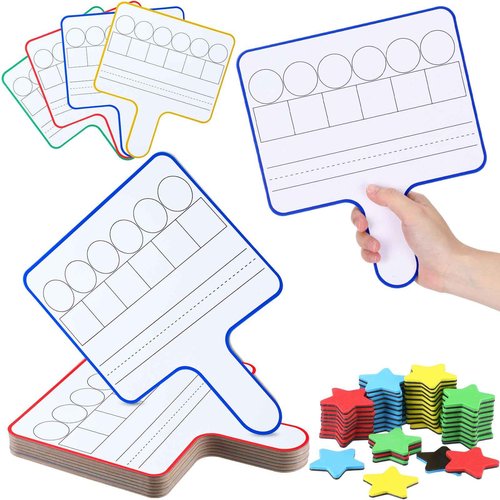 Seajan 12 Pcs Back to School Magnetic Dry Erase Board Magnetic Answer Board Science of Reading Manipulatives Preschool Classroom Phonemic Awareness Classroom Materials for Class School