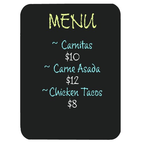 Flipside Products Chalk Board, Black, 18" x 24", Pack of 3