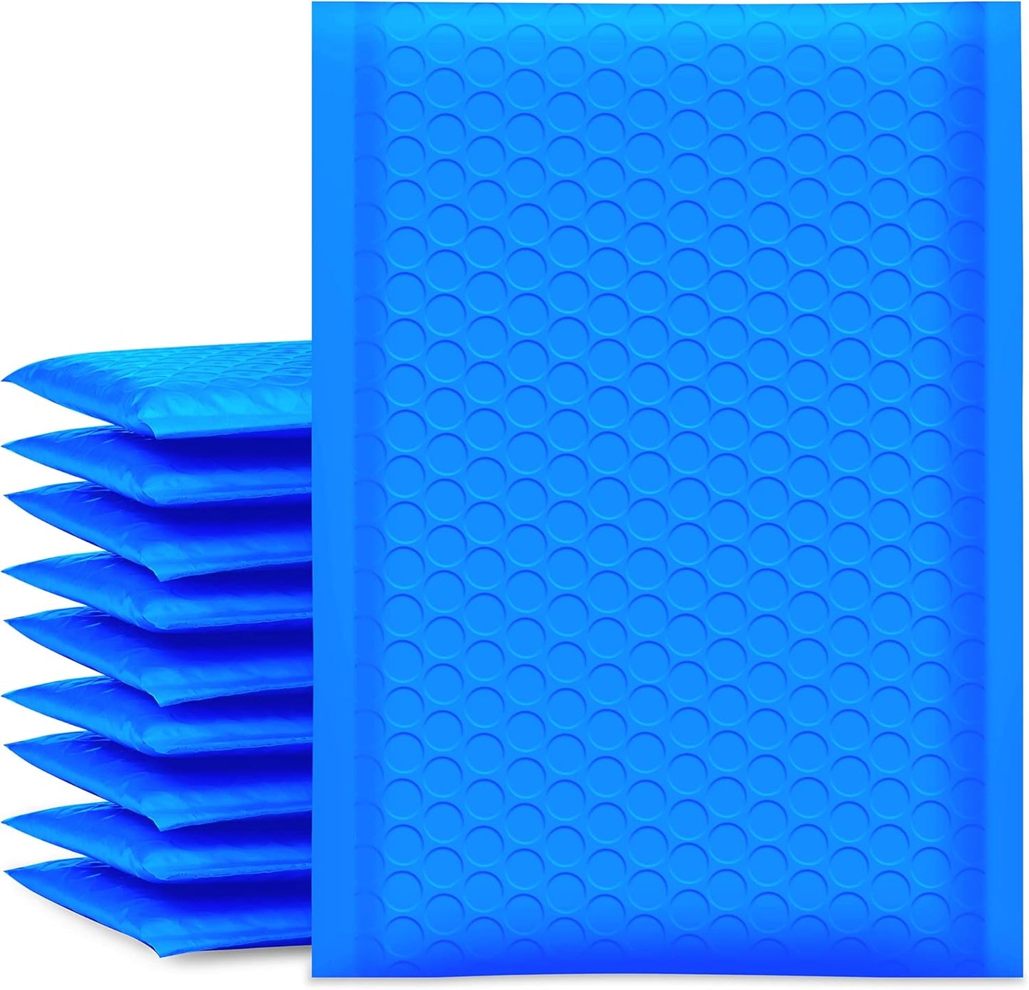 UCGOU Bubble Mailers - 6x10 Inch Blue Padded Envelopes | Waterproof Self-Seal 25 Pack for Jewelry & Makeup Shipping